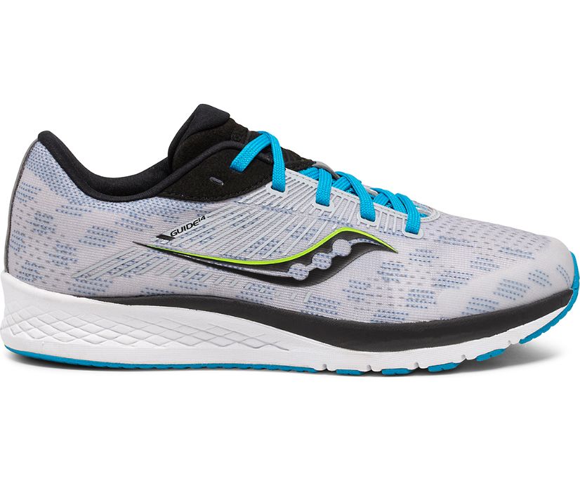 Gyerek Saucony Guide 14 Tornacipő Szürke Kék Fekete | HU 806OKI